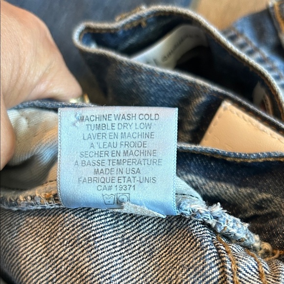 Re/Done Classic Blue Relaxed Crop - Picture 7 of 10